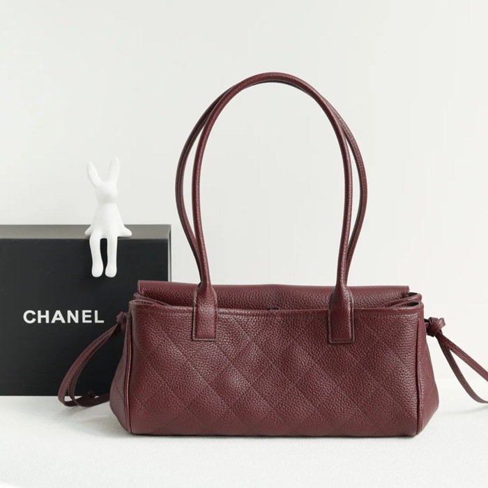 CHANEL AS6288 カーフレザー 荔枝紋 ショルダーバッグ クラシック ファッショナブル 30.5×15×11.5cm サイズ:30.5×15×11.5cm