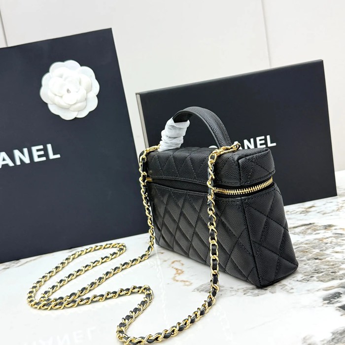 CHANEL AP5020 カーフレザー プレス ゴールド 斜め掛けバッグ クラシック ファッショナブル 19.5×17×5cm サイズ:19.5×17×5cm