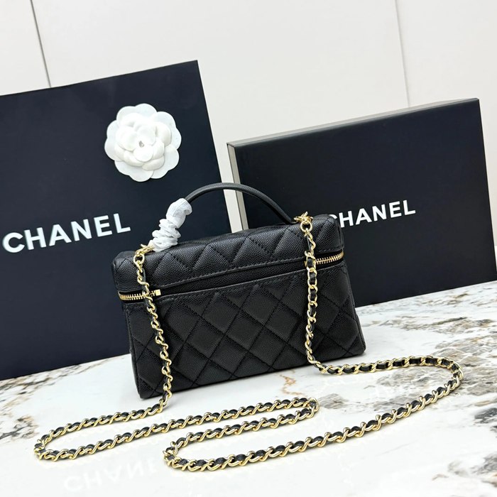 CHANEL AP5020 カーフレザー プレス ゴールド 斜め掛けバッグ クラシック ファッショナブル 19.5×17×5cm サイズ:19.5×17×5cm