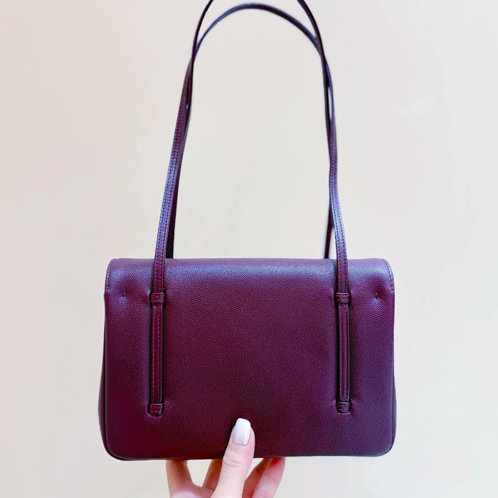 CHANEL AS6130 カーフレザー レッド ショルダーバッグ 有名人同款 ヴィンテージ 22×15×7cm サイズ:22×15×7cm