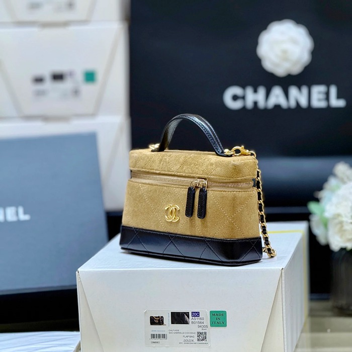 CHANEL AP5186 ラムレザー 配色 斜め掛けバッグ クラシック ヴィンテージ 19×14×5cm サイズ:19×14×5cm