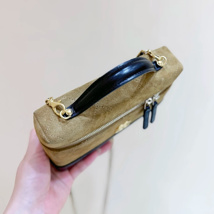 CHANEL AP5186 ラムレザー 配色 斜め掛けバッグ クラシック ヴィンテージ 19×14×5cm サイズ:19×14×5cm