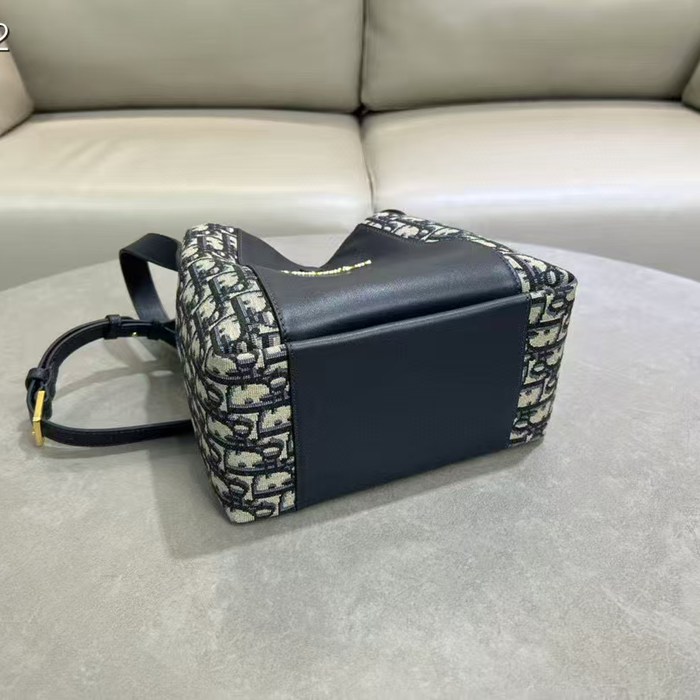 DIOR 2860 カーフレザー、レザー レター ブルー、ゴールド、ベージュ 斜め掛けバッグ、ショルダーバッグ、ハンドバッグ 新作 ヴィンテージ 21.0x19.0x11.0cm サイズ:21x19x11cm