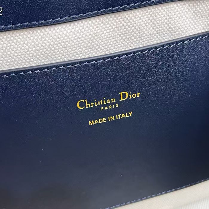 DIOR 2860 カーフレザー、レザー レター ブルー、ゴールド、ベージュ 斜め掛けバッグ、ショルダーバッグ、ハンドバッグ 新作 ヴィンテージ 21.0x19.0x11.0cm サイズ:21x19x11cm