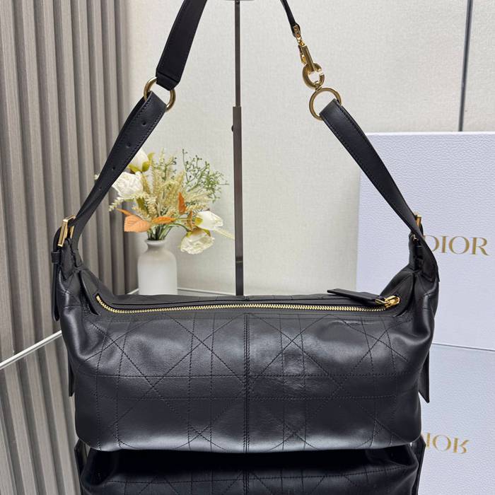 DIOR 2417 カーフレザー、レザー グレンチェック、レター ブラック、ゴールド、ベージュ 斜め掛けバッグ、ショルダーバッグ、ハンドバッグ 大 中 サイズ:33x16x15cm