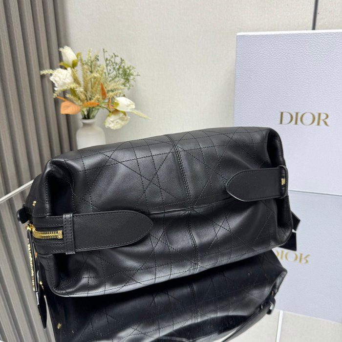 DIOR 2417 カーフレザー、レザー グレンチェック、レター ブラック、ゴールド、ベージュ 斜め掛けバッグ、ショルダーバッグ、ハンドバッグ 大 中 サイズ:33x16x15cm
