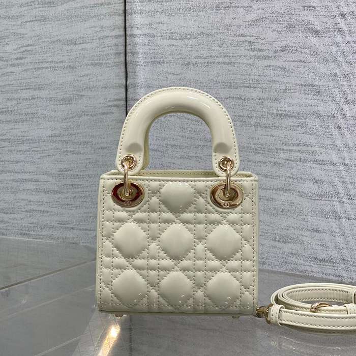 DIOR エナメル レター ブラック、ホワイト、レッド カードケース 12.0x10.0x5.0cm サイズ:12x10x5cm
