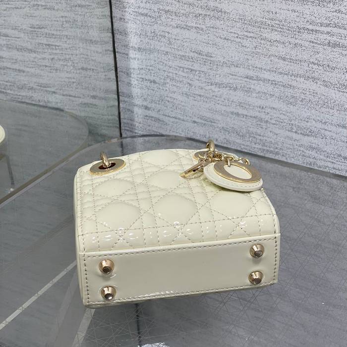 DIOR エナメル レター ブラック、ホワイト、レッド カードケース 12.0x10.0x5.0cm サイズ:12x10x5cm