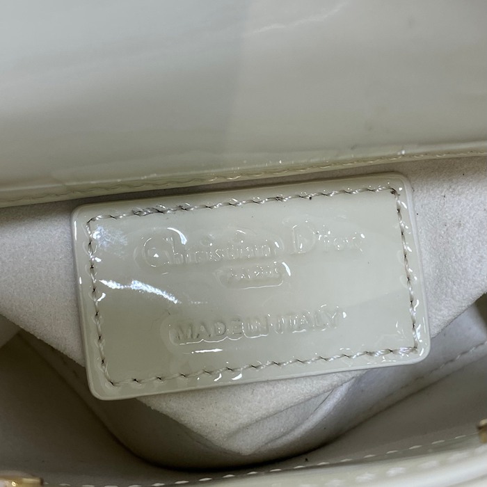 DIOR エナメル レター ブラック、ホワイト、レッド カードケース 12.0x10.0x5.0cm サイズ:12x10x5cm