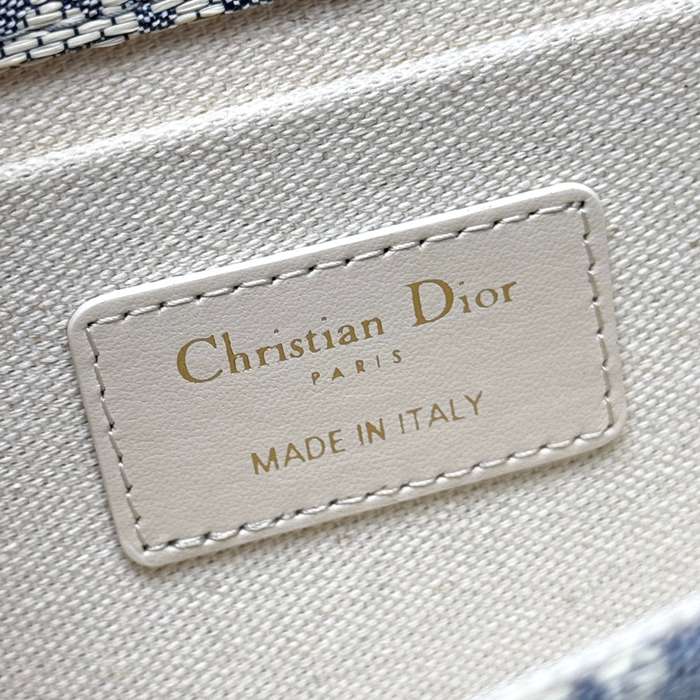 DIOR 9207 カーフレザー、チェーン レター ホワイト、ブルー ショルダーバッグ、チェーンバッグ 小 クラシック 21.0x12.0x6.0cm サイズ:21x12cm