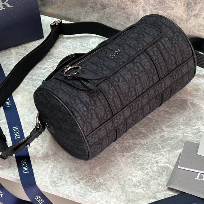 DIOR カーフレザー、ナイロン、レザー プリント、レター、フラワー ブラック、ゴールド、ベージュ 斜め掛けバッグ、ショルダーバッグ、ハンドバッグ 新作 クラシック サイズ:26x14.5x14cm