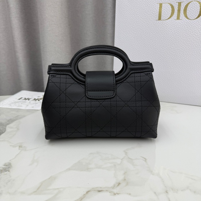 DIOR ラムレザー、レザー、チェーン グレンチェック、レター、ビーズ ブラック、ホワイト、ゴールド 斜め掛けバッグ、ショルダーバッグ、ハンドバッグ ミニ 新作 サイズ:18.5x13x8.5cm
