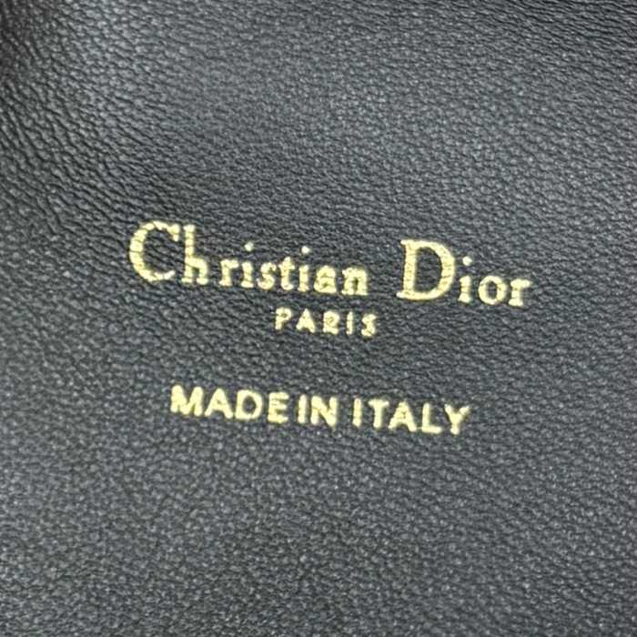 DIOR ラムレザー、レザー、チェーン グレンチェック、レター、ビーズ ブラック、ホワイト、ゴールド 斜め掛けバッグ、ショルダーバッグ、ハンドバッグ ミニ 新作 サイズ:18.5x13x8.5cm