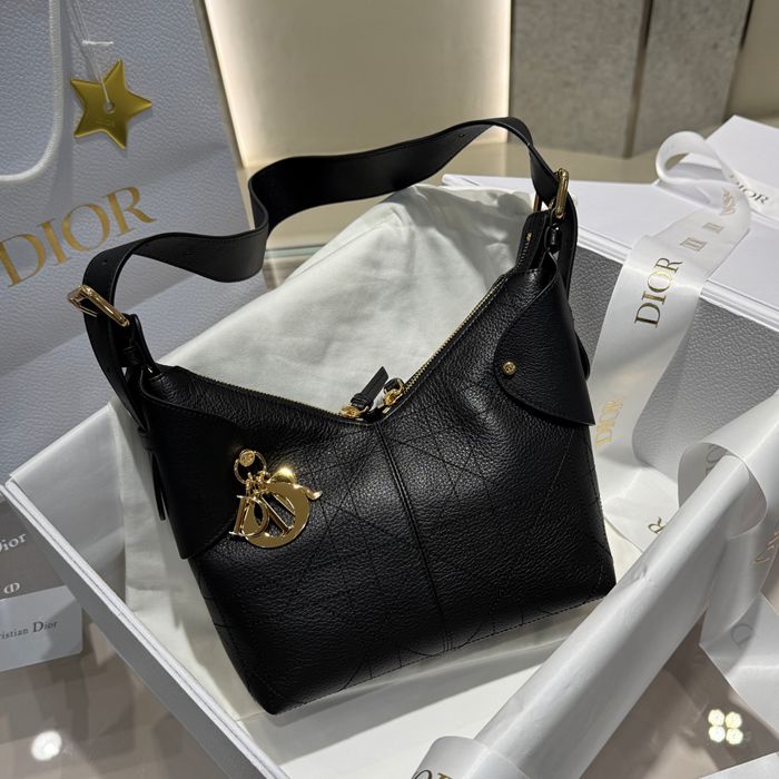 DIOR イエロー、ゴールド 脇下バッグ 小 22.0x15.0x9.5cm サイズ:22x15x9.5cm