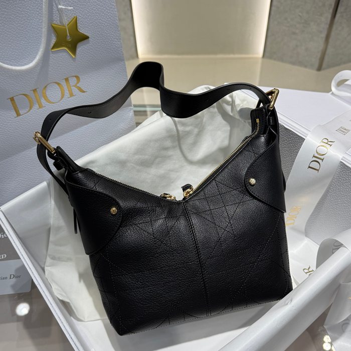 DIOR イエロー、ゴールド 脇下バッグ 小 22.0x15.0x9.5cm サイズ:22x15x9.5cm
