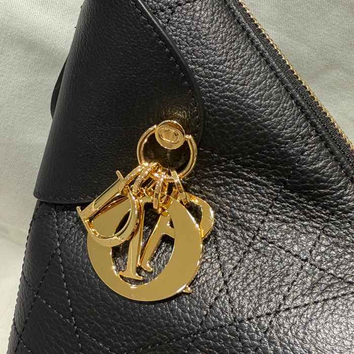 DIOR イエロー、ゴールド 脇下バッグ 小 22.0x15.0x9.5cm サイズ:22x15x9.5cm