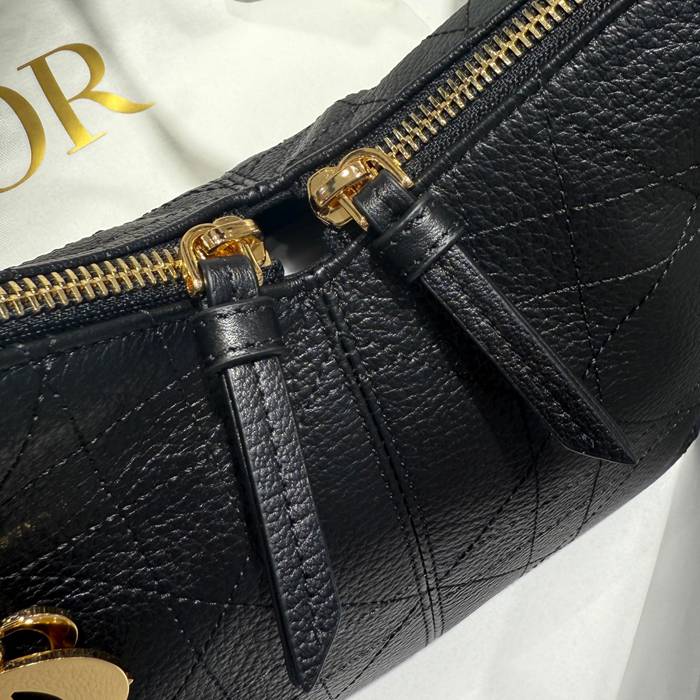 DIOR イエロー、ゴールド 脇下バッグ 小 22.0x15.0x9.5cm サイズ:22x15x9.5cm