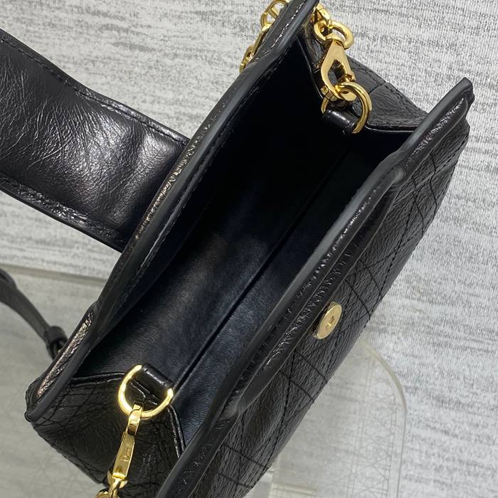 DIOR チェーン ブラック、レッド ハンドバッグ、チェーンバッグ ミニ 新作 18.5x13.0x8.5cm サイズ:18.5x13x8.5cm