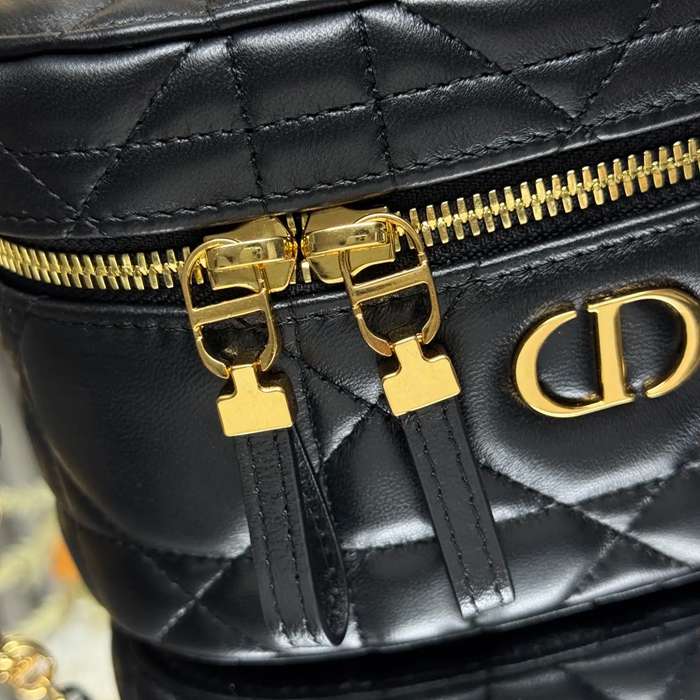 DIOR 0820 ラムレザー、レザー レター ブラック、ゴールド、ベージュ 斜め掛けバッグ、ショルダーバッグ、ハンドバッグ ミニ 新作 16.5x9.5x8.0cm サイズ:16.5x9.5cm