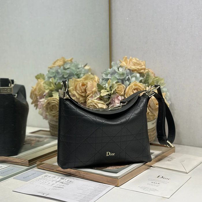 DIOR 1411 レター、パッチワーク ブラック、ゴールド ショルダーバッグ、ハンドバッグ 小 新作 28.0x24.0x8.0cm サイズ:28x24cm