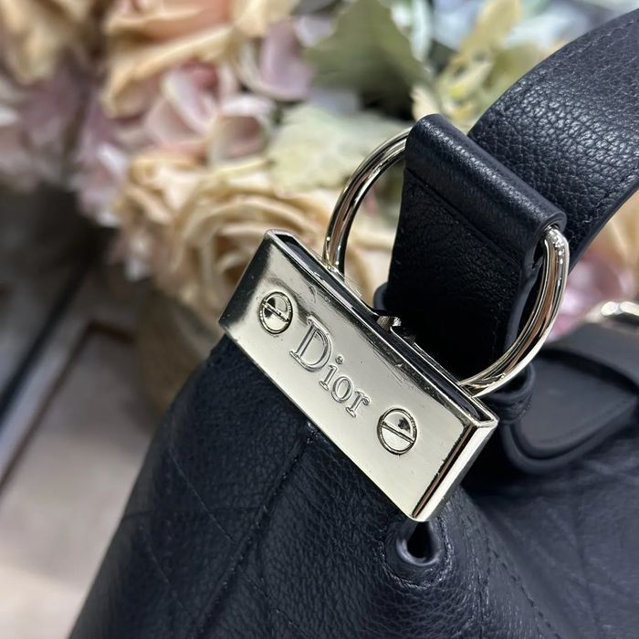 DIOR 1411 レター、パッチワーク ブラック、ゴールド ショルダーバッグ、ハンドバッグ 小 新作 28.0x24.0x8.0cm サイズ:28x24cm