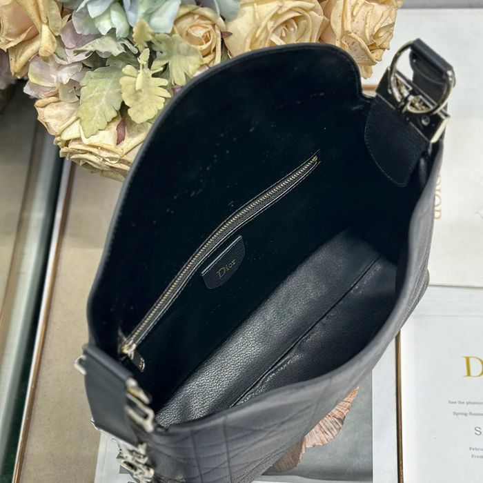 DIOR 1411 レター、パッチワーク ブラック、ゴールド ショルダーバッグ、ハンドバッグ 小 新作 28.0x24.0x8.0cm サイズ:28x24cm