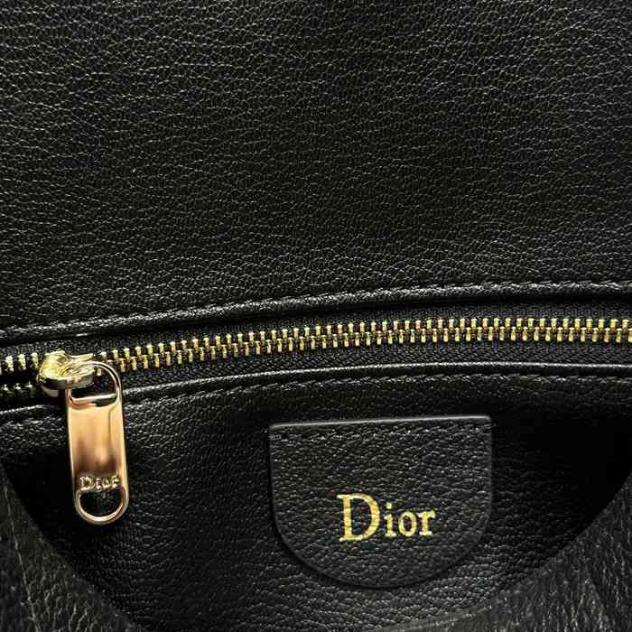 DIOR 1411 レター、パッチワーク ブラック、ゴールド ショルダーバッグ、ハンドバッグ 小 新作 28.0x24.0x8.0cm サイズ:28x24cm