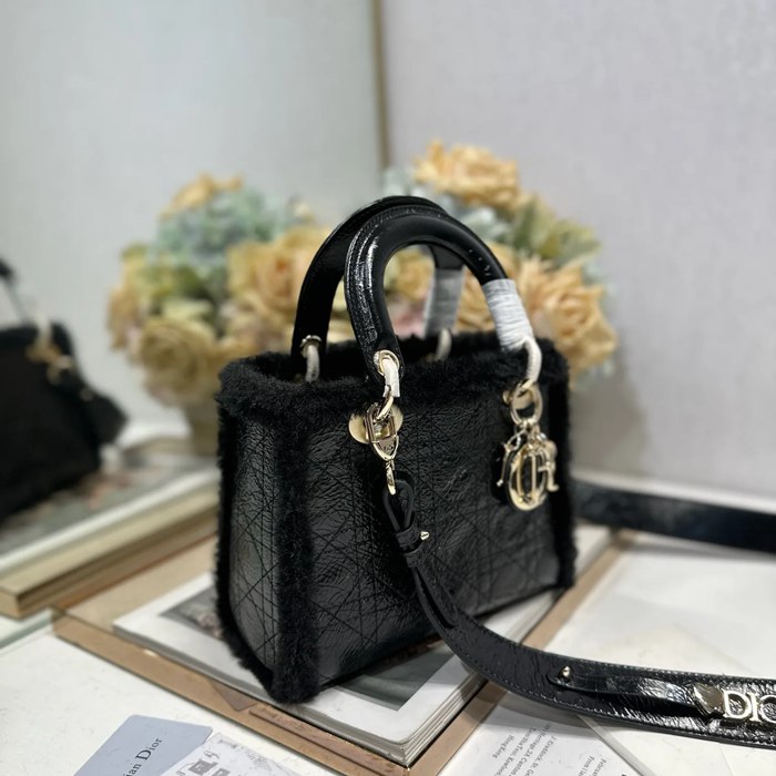 DIOR 0538 ブラック、ベージュ 斜め掛けバッグ、ショルダーバッグ、ハンドバッグ 小 ミニ 20.0x17.0x8.0cm サイズ:20x17cm