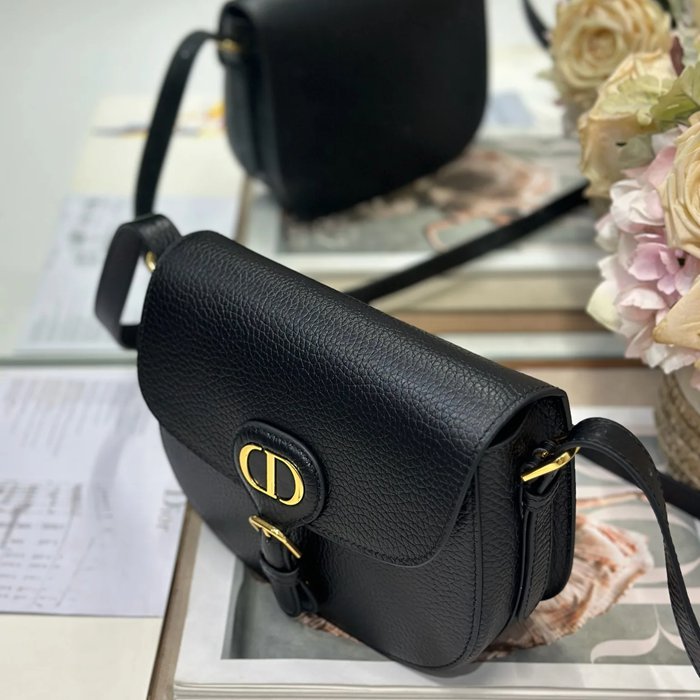 DIOR 9337 カーフレザー、スエード、レザー レター ブラック、ベージュ 斜め掛けバッグ、ショルダーバッグ、ハンドバッグ 中 新作 22.0x17.0x6.0cm サイズ:22x17cm