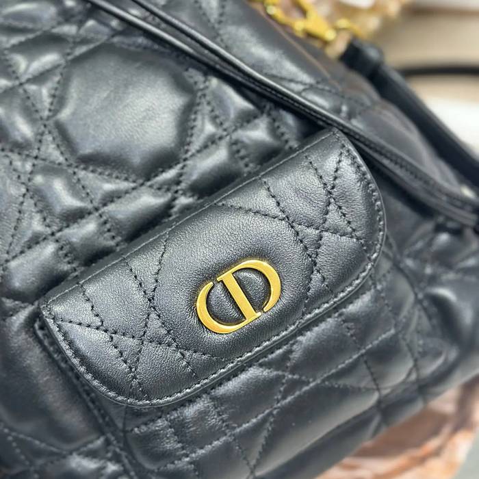 DIOR 3372 ラムレザー、レザー グレンチェック、レター ブラック、ゴールド、ベージュ 斜め掛けバッグ、ショルダーバッグ、ハンドバッグ 小 新作 サイズ:24x20cm
