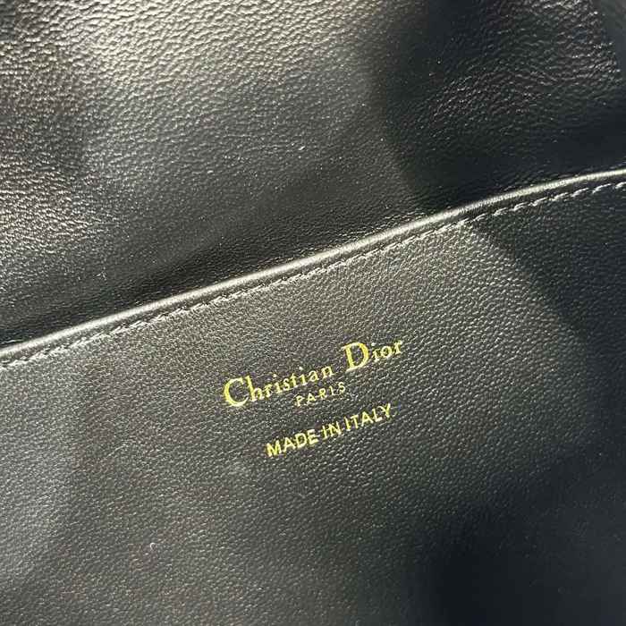 DIOR 3372 ラムレザー、レザー グレンチェック、レター ブラック、ゴールド、ベージュ 斜め掛けバッグ、ショルダーバッグ、ハンドバッグ 小 新作 サイズ:24x20cm