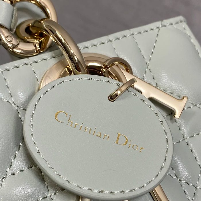 DIOR ラムレザー リボン グリーン 斜め掛けバッグ、ショルダーバッグ、レディーディオール 小 ミニ 19.0x10.5x5.5cm サイズ:19x10.5x5.5cm