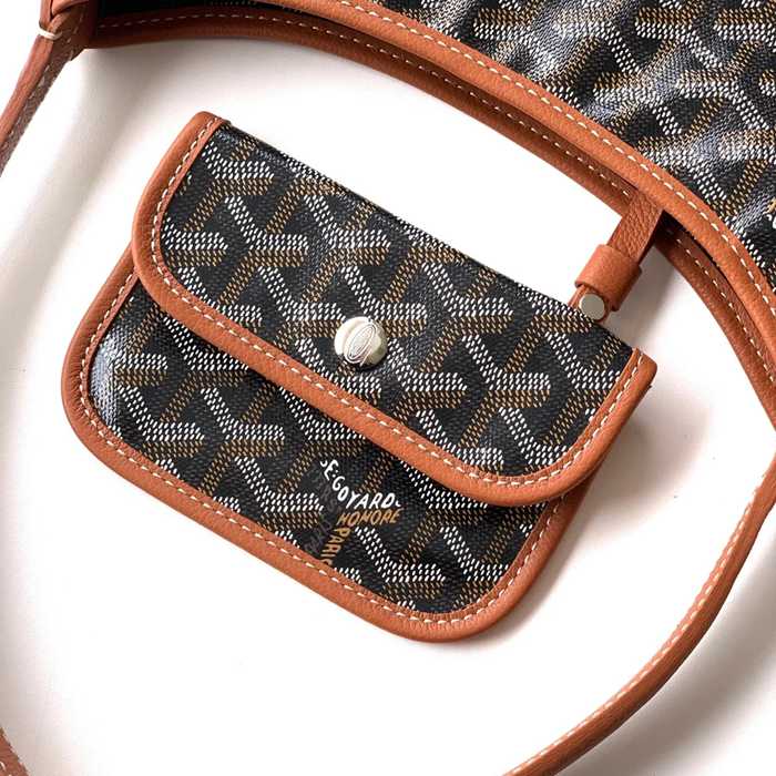 GOYARD S5505 ブラウン ショルダーバッグ、流浪バッグ、ミニバッグ ミニ 25x22x11.5cm サイズ:25x22x11.5cm