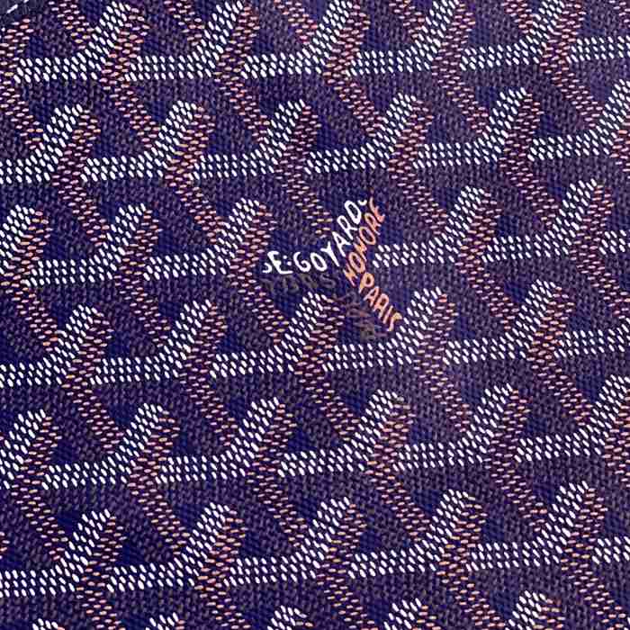 GOYARD 5508 レザー ブルー ショルダーバッグ、トートバッグ、ハンドバッグ サンルイ、レザー、小 サイズ:41/30×25×13cm