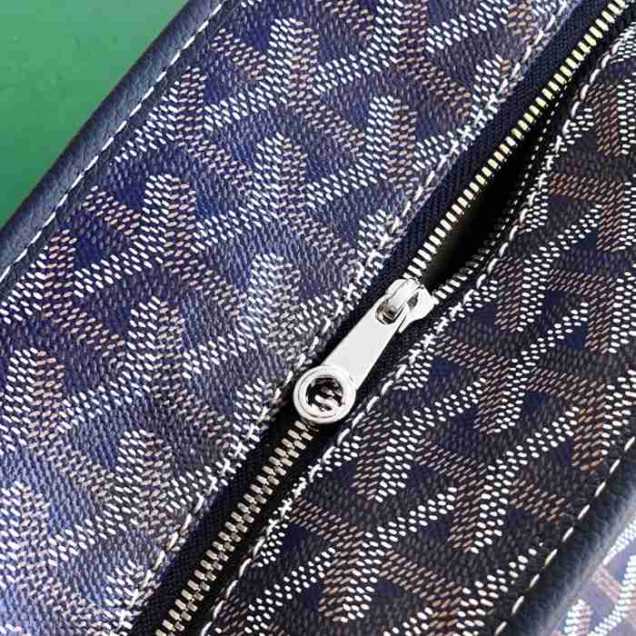 GOYARD 5508 レザー ブルー ショルダーバッグ、トートバッグ、ハンドバッグ サンルイ、レザー、小 サイズ:41/30×25×13cm