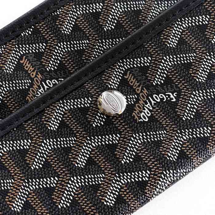 GOYARD 6603 キャンバス、レザー ブラック ショルダーバッグ、ハンドバッグ サンルイ、ゴヤルディン、キャンバス 34x28x15cm サイズ:34x28x15cm