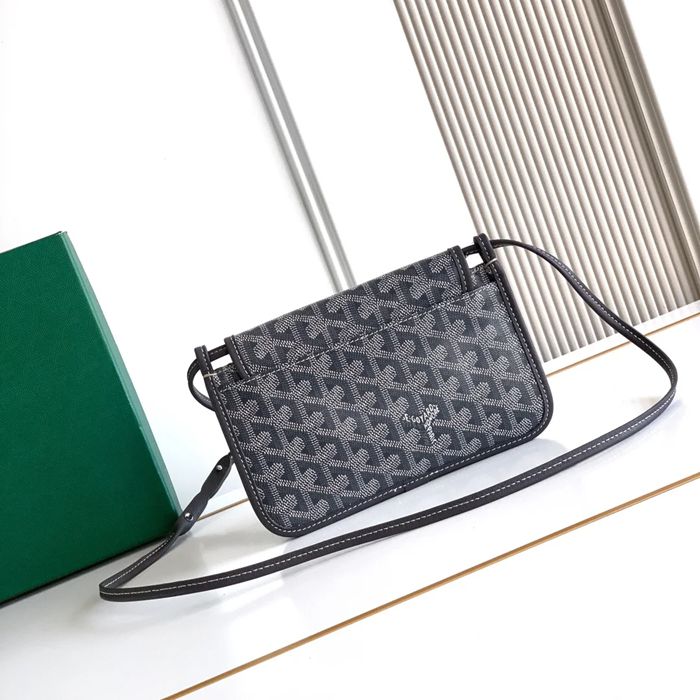 GOYARD 5509 グレー 斜め掛けバッグ、封筒バッグ、ハンドバッグ 小 20.5x14x2.5cm サイズ:20.5x14x2.5cm