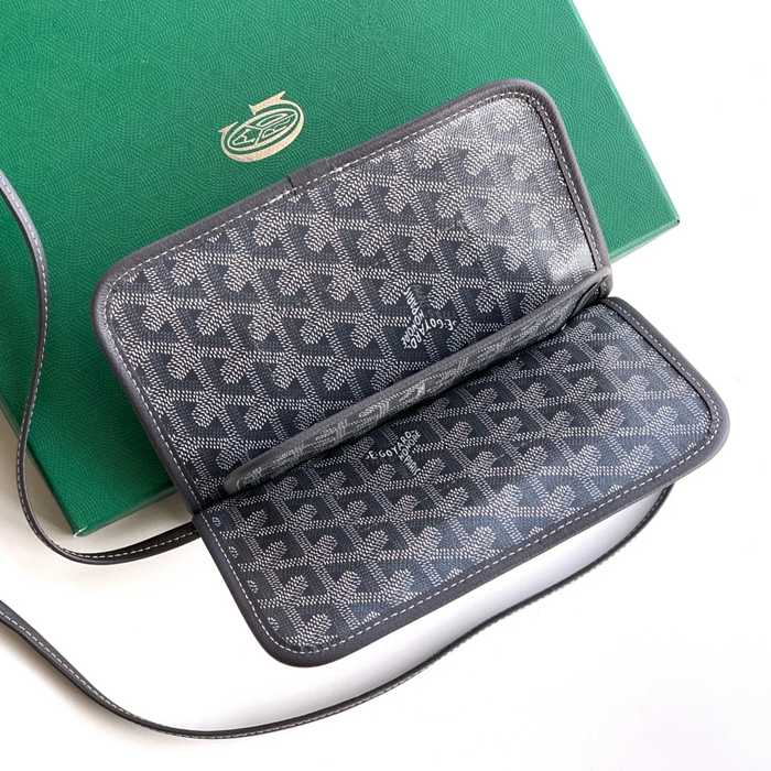 GOYARD 5509 グレー 斜め掛けバッグ、封筒バッグ、ハンドバッグ 小 20.5x14x2.5cm サイズ:20.5x14x2.5cm