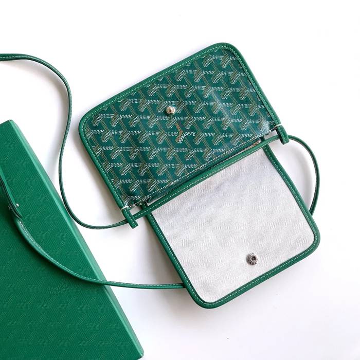 GOYARD 5509 グリーン 斜め掛けバッグ、封筒バッグ、ハンドバッグ 小 20.5x14x2.5cm サイズ:20.5x14x2.5cm