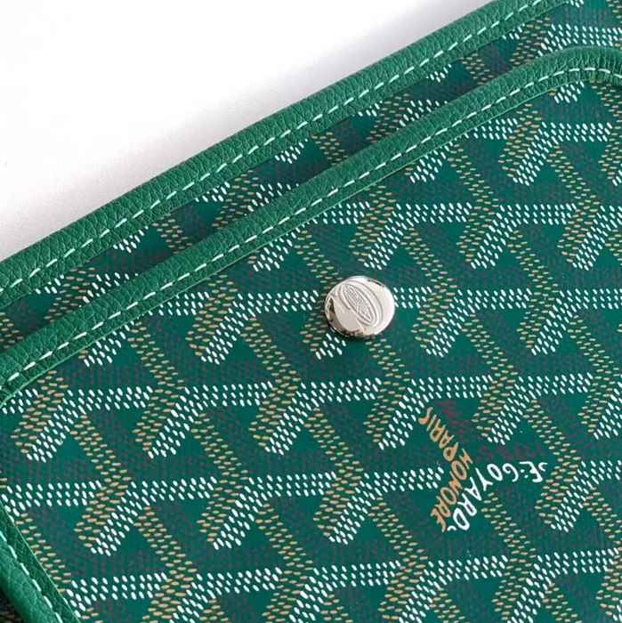 GOYARD 5509 グリーン 斜め掛けバッグ、封筒バッグ、ハンドバッグ 小 20.5x14x2.5cm サイズ:20.5x14x2.5cm