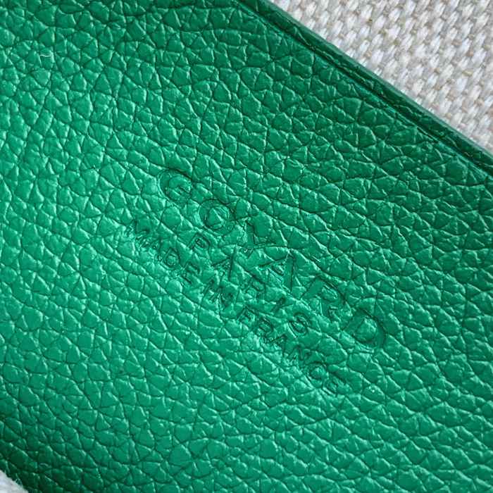 GOYARD 5509 グリーン 斜め掛けバッグ、封筒バッグ、ハンドバッグ 小 20.5x14x2.5cm サイズ:20.5x14x2.5cm