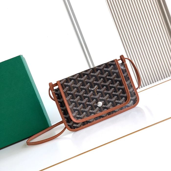 GOYARD 5509 ブラウン 斜め掛けバッグ、封筒バッグ、ハンドバッグ 小 20.5x14x2.5cm サイズ:20.5x14x2.5cm