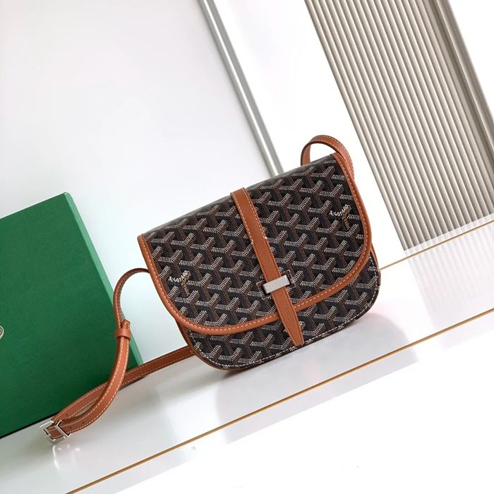 GOYARD 9202 ブラウン 斜め掛けバッグ、ハンドバッグ 小 22x16cm サイズ:22x16cm