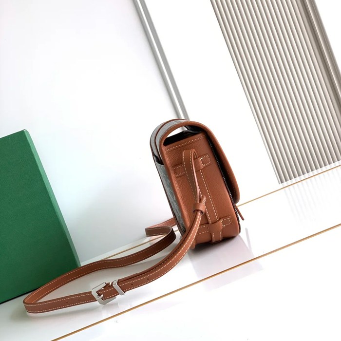 GOYARD 9202 ブラウン 斜め掛けバッグ、ハンドバッグ 小 22x16cm サイズ:22x16cm