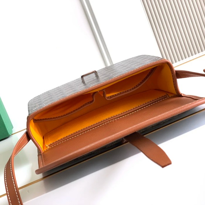 GOYARD 9202 ブラウン 斜め掛けバッグ、ハンドバッグ 小 22x16cm サイズ:22x16cm