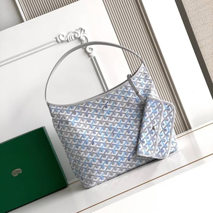 GOYARD 5502 レザー ショルダーバッグ、流浪バッグ、ハンドバッグ レザー、小 サイズ:42x27x15cm