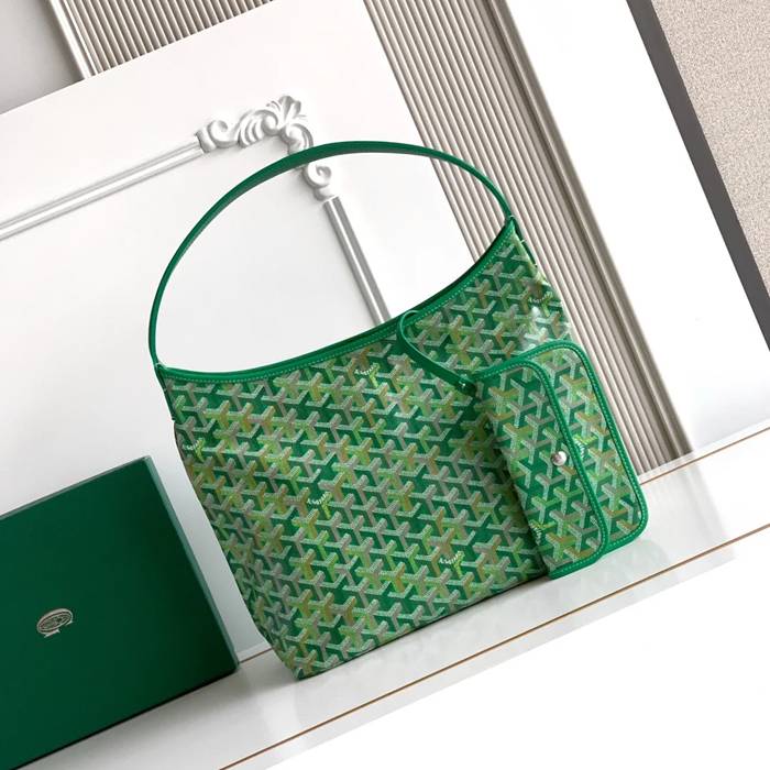 GOYARD 5502 レザー ショルダーバッグ、流浪バッグ、ハンドバッグ レザー、小 サイズ:42x27x15cm