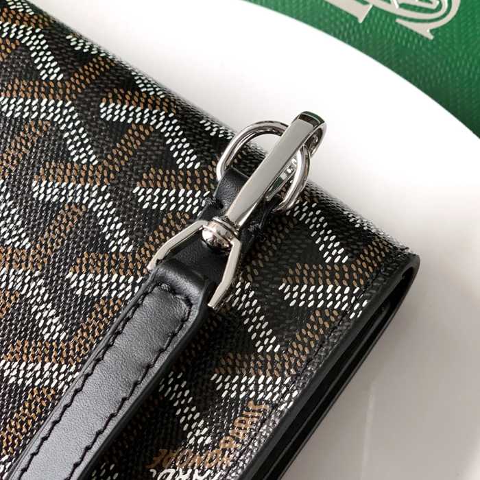 GOYARD 6112 レザー 斜め掛けバッグ、ハンドバッグ、木製バッグ モンテカルロ、木製、レザー サイズ:9X3.3X10cm
