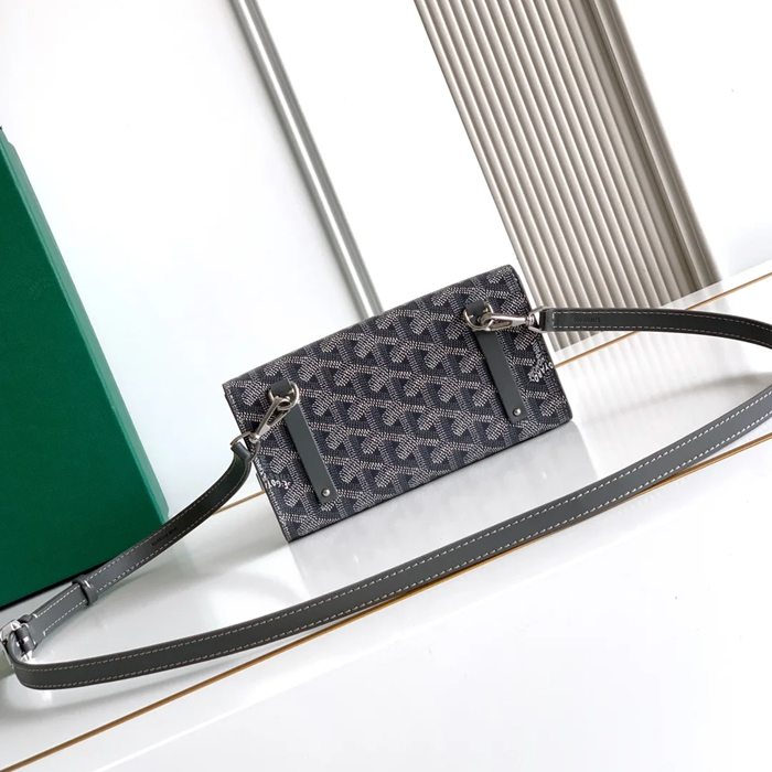 GOYARD 6112 レザー 斜め掛けバッグ、ハンドバッグ、木製バッグ モンテカルロ、木製、レザー サイズ:9X3.3X10cm