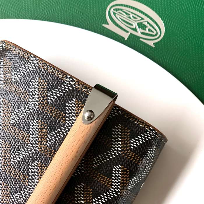 GOYARD 6112 レザー 斜め掛けバッグ、ハンドバッグ、木製バッグ モンテカルロ、木製、レザー サイズ:9X3.3X10cm